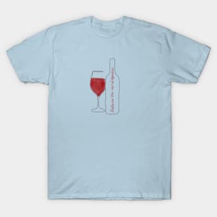 Benefits of red wine T-Shirt